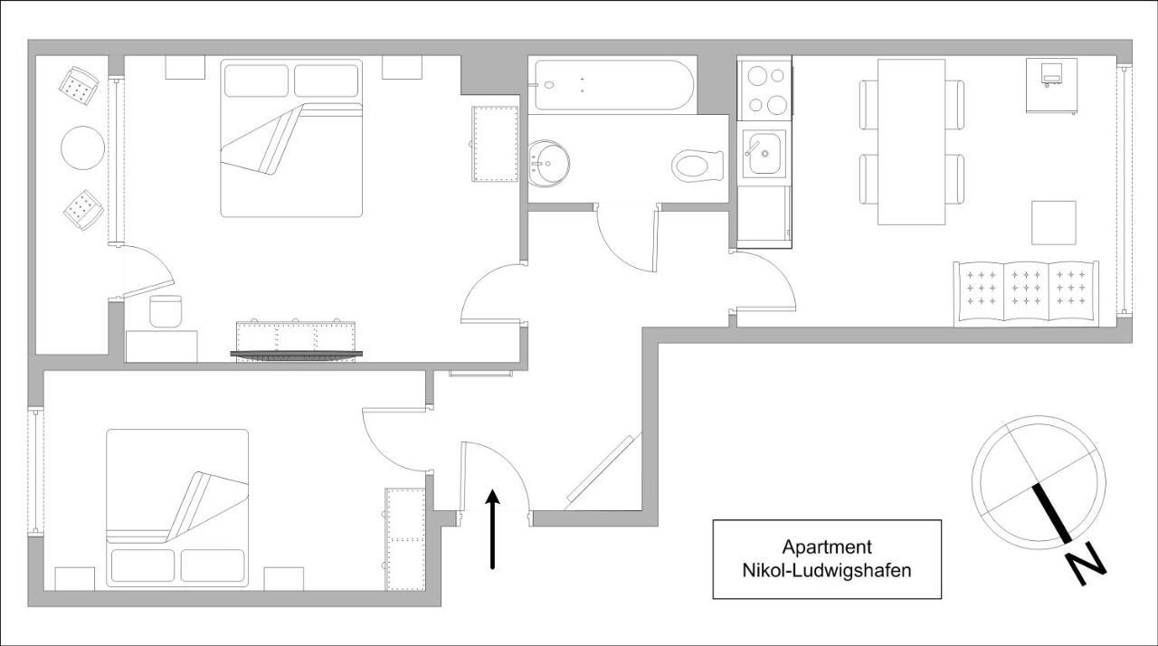 Apartments Nikol - Ludwigshafen Екстер'єр фото